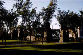 View of the memorial gates