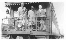 W.C Murray on a train