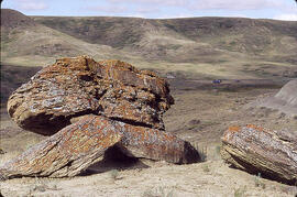 Rock formation in the Cypress Hills area