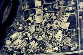 Aerial view of campus