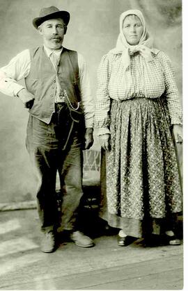 Doukhobor couple. - Portrait.