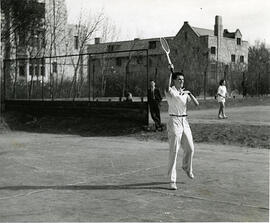 University of Alberta Golden Bears Men's Tennis Team - Bill Stark - Action