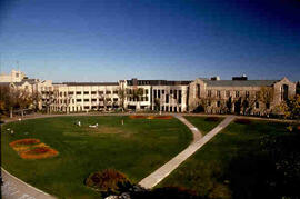 View of the bowl with physics and geology buildings