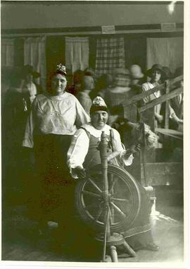 Doukhobor woman at loom